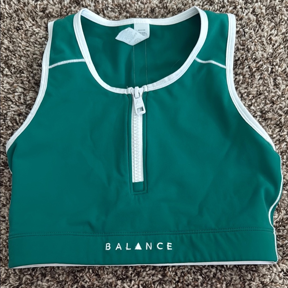 Green Balance Athletic Crop Top size SM